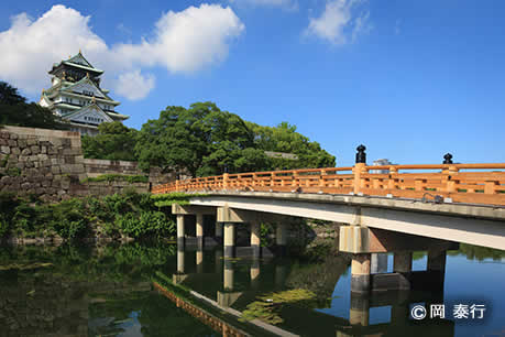 大阪城極楽橋と天守